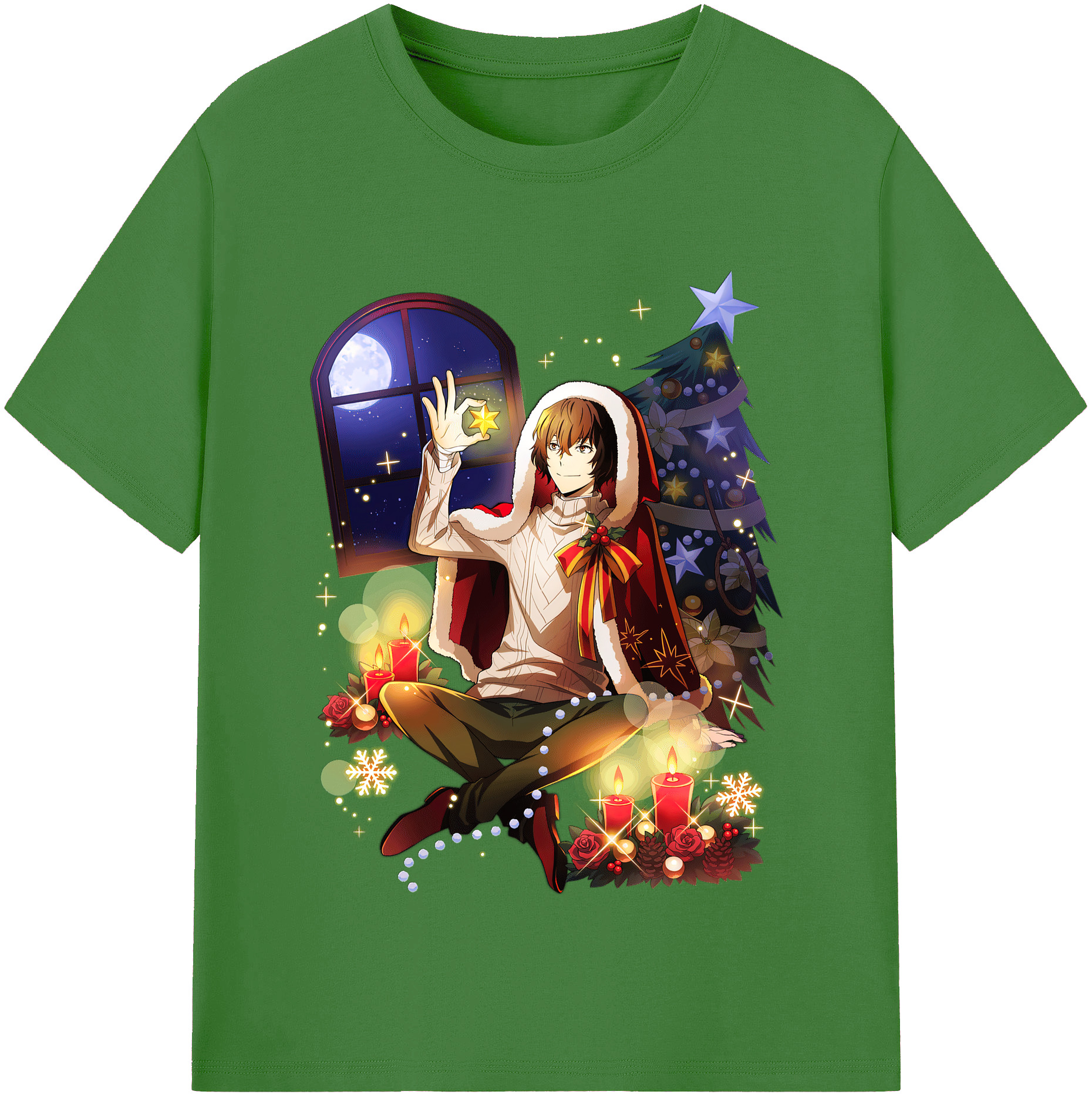 （画像用） 文豪ストレイドッグス Bungo Stray Dogs レディースカジュアルプリントTシャツ（綿100％）